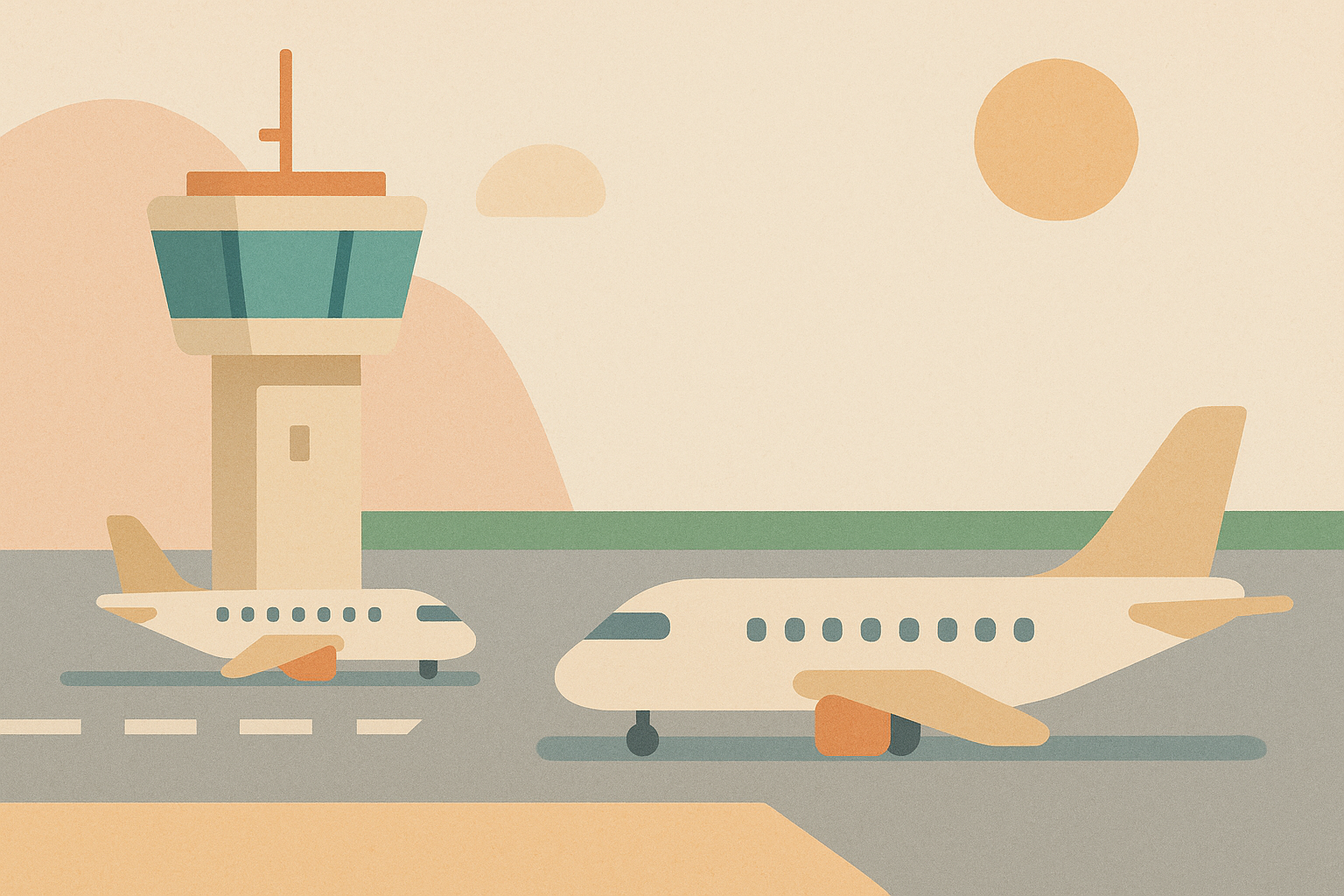 Aéroport minimaliste