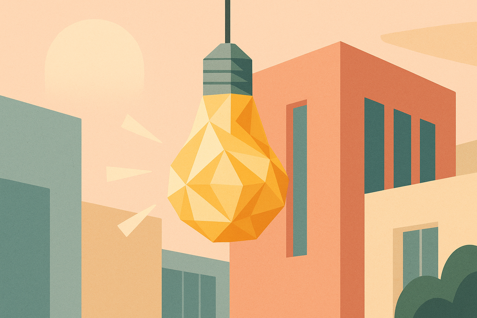 Ampoule géométrique