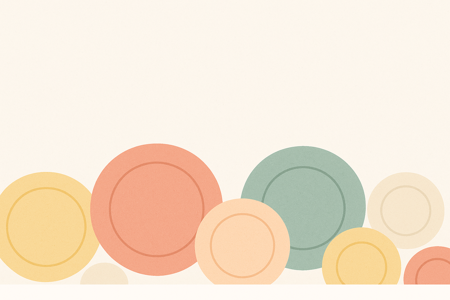 Cercles colorés doux