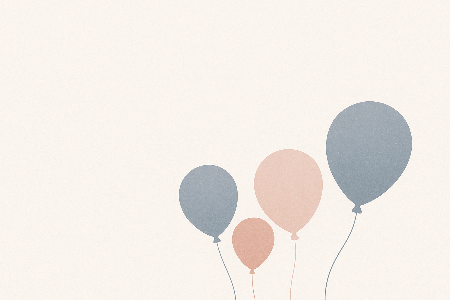 Ballons minimalistes