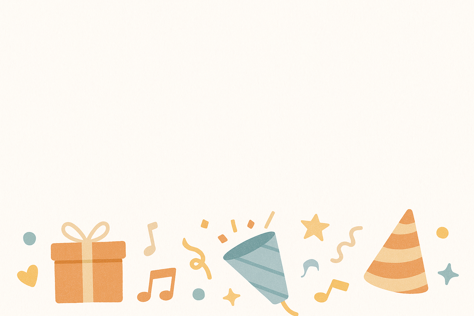 Éléments festifs colorés