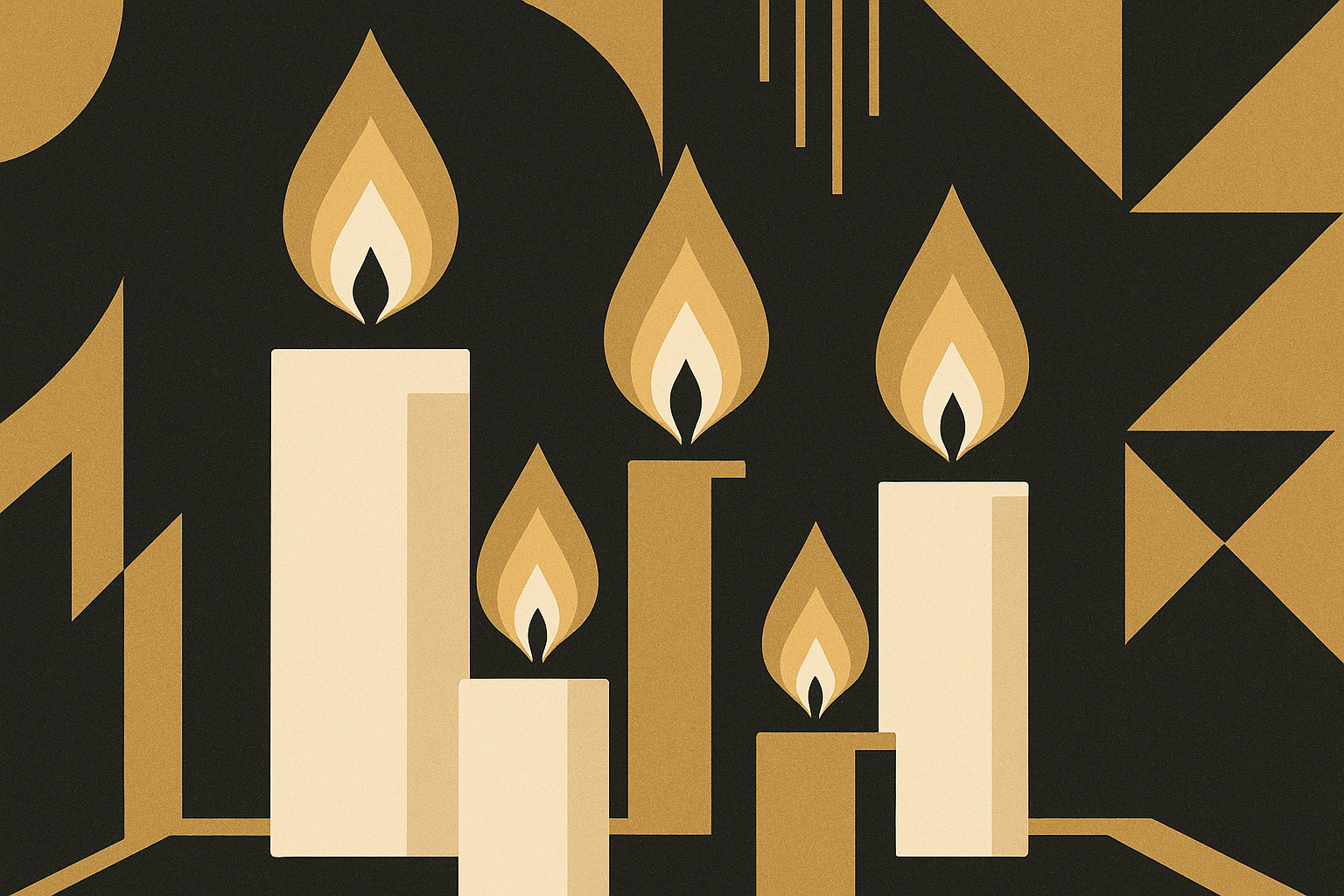 Bougies géométriques