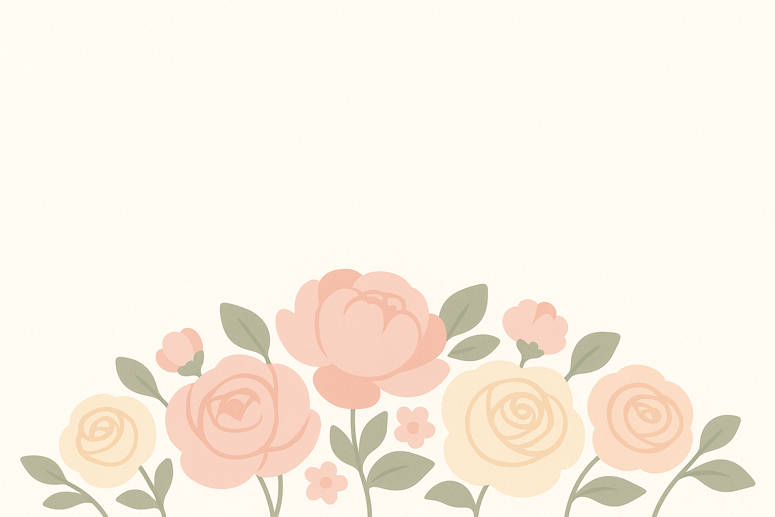 Fleurs douces pastel