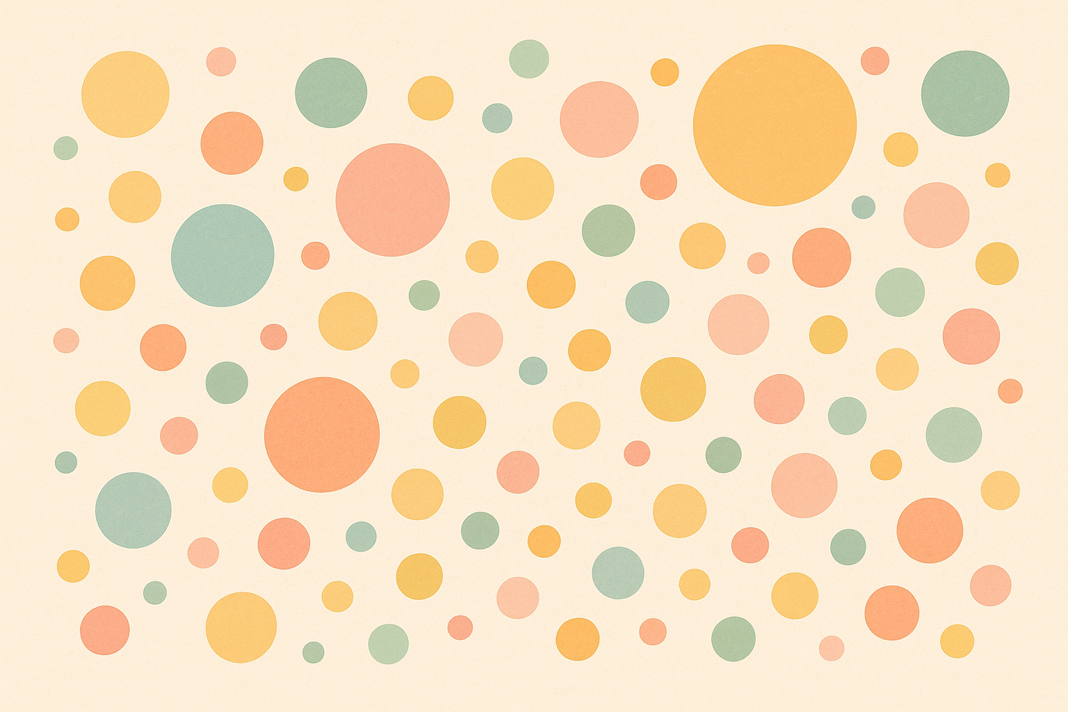 Cercles colorés doux