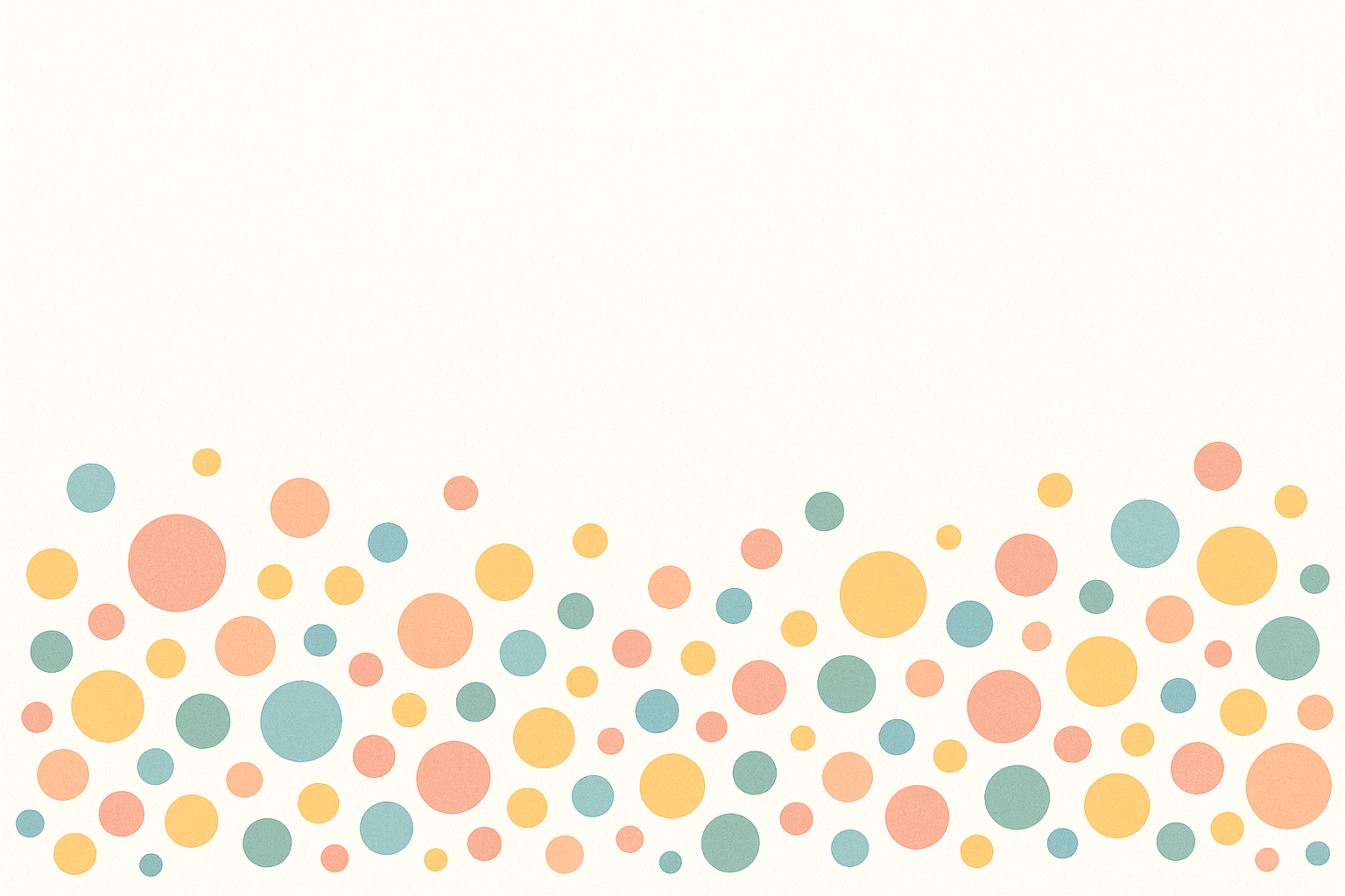 Cercles colorés doux