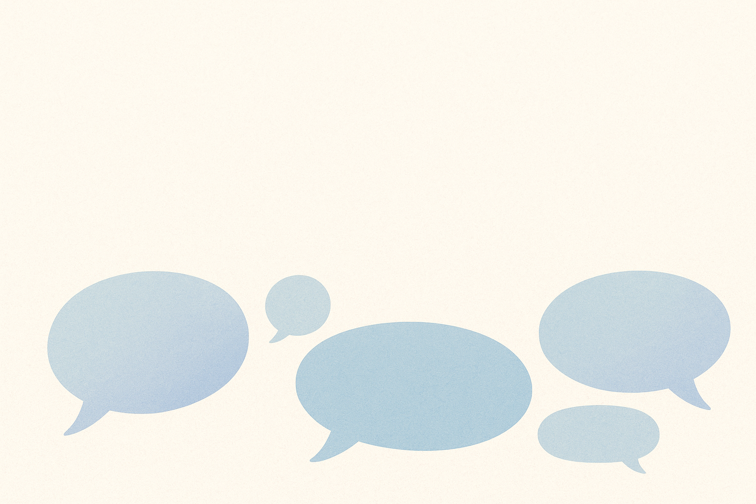 Bulles de dialogue bleues