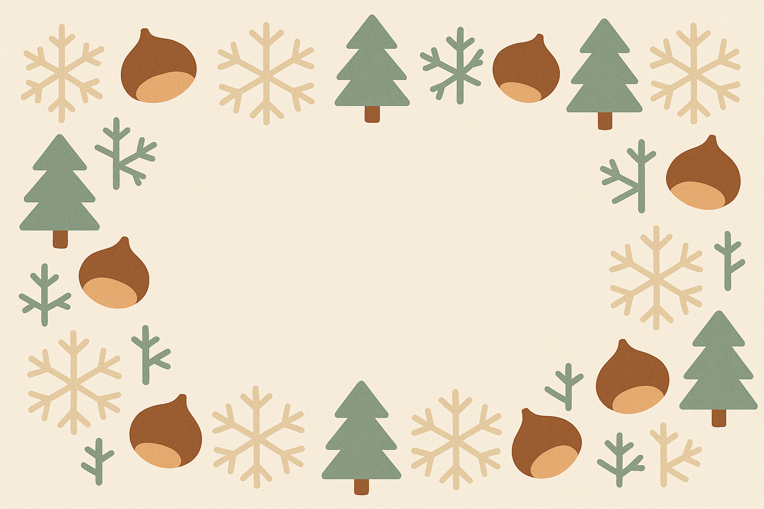 Forêt hivernale stylisée