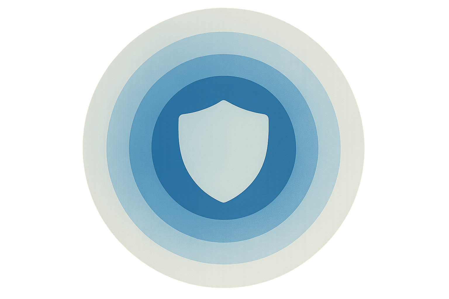 Cercles bleus dégradés