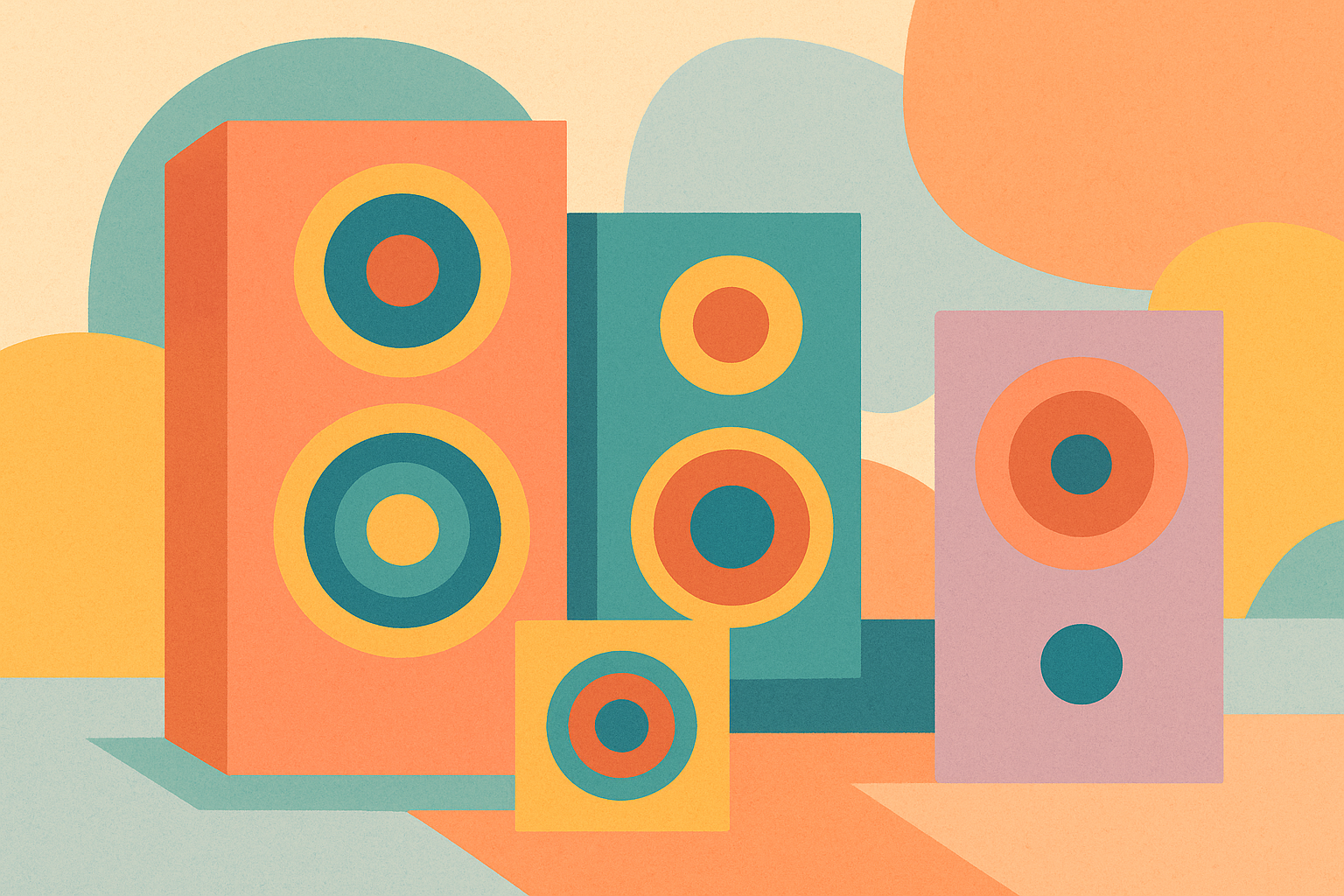 Haut-parleurs abstraits