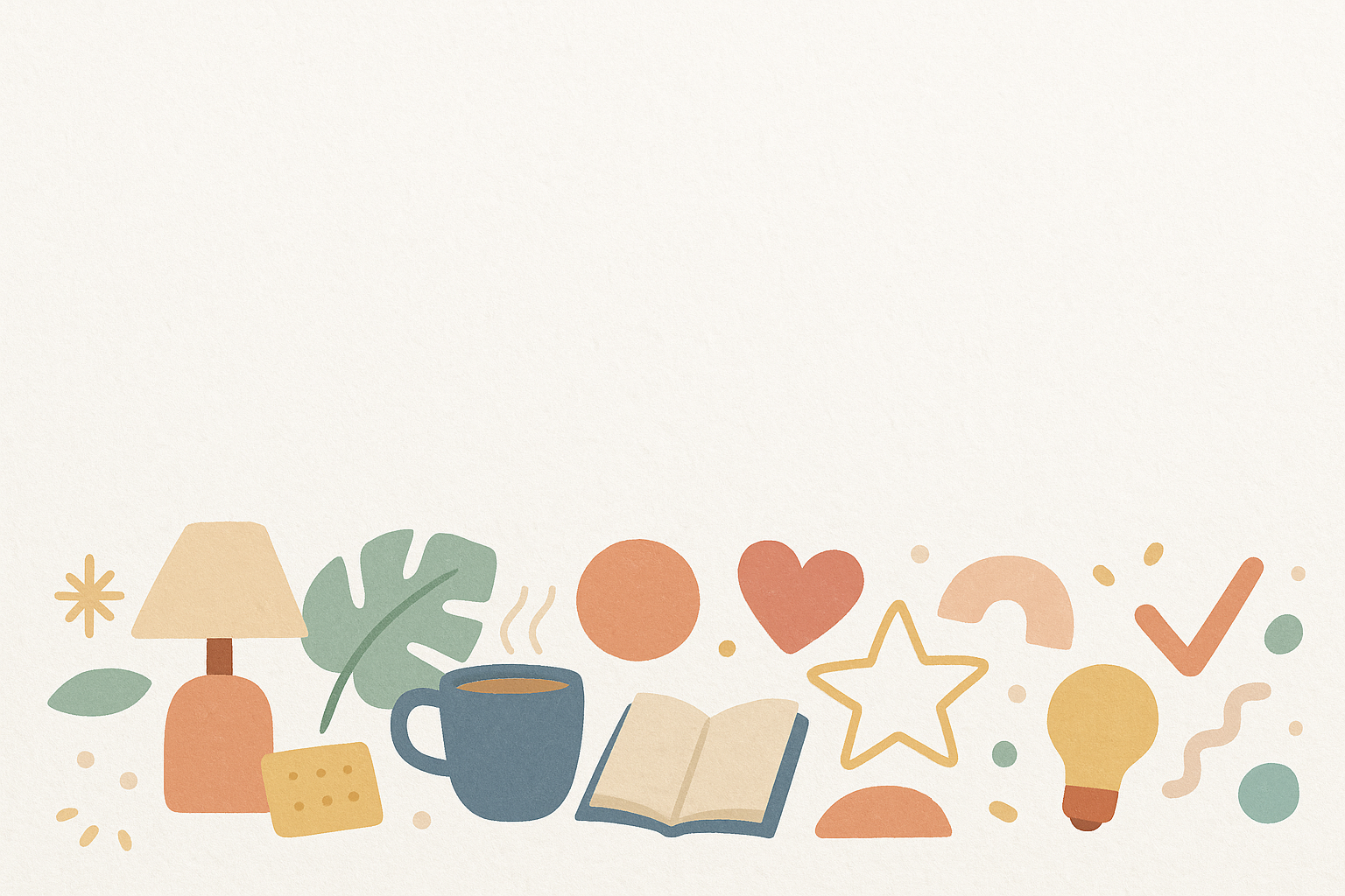 Objets créatifs colorés