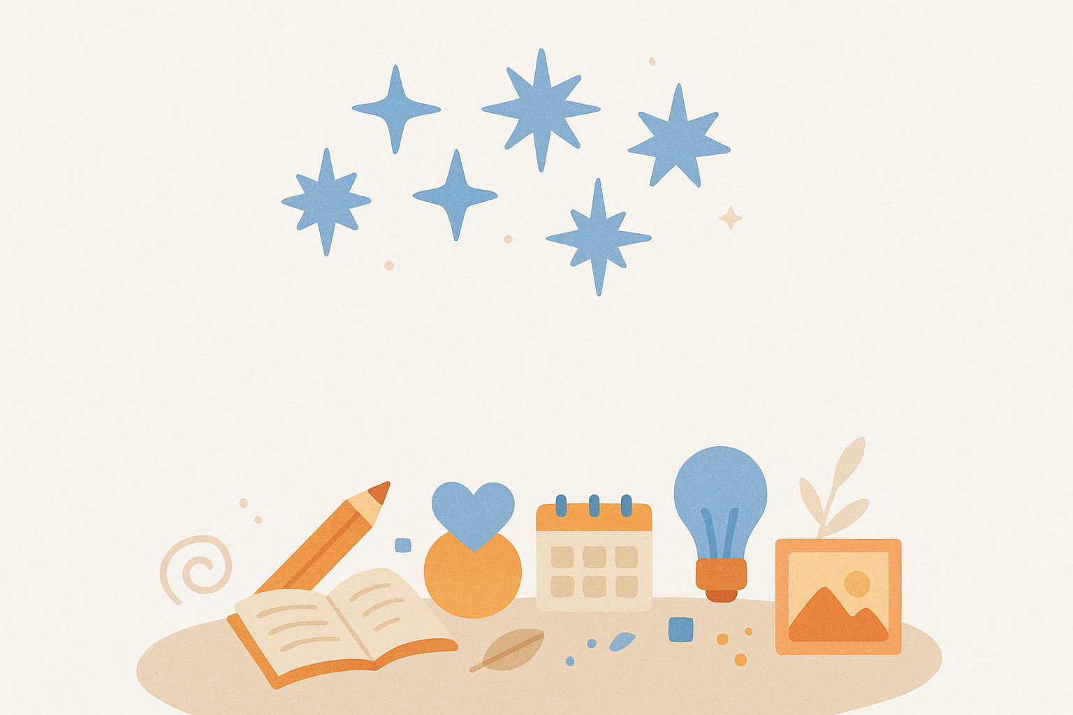 Icônes créatives bureau