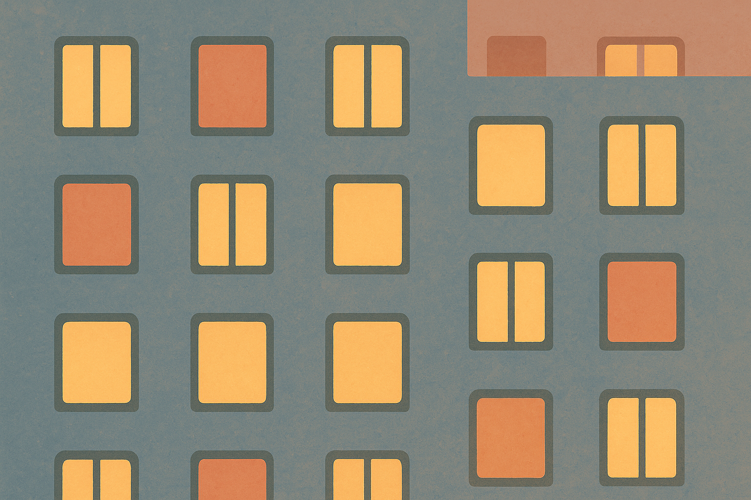 Immeuble minimaliste