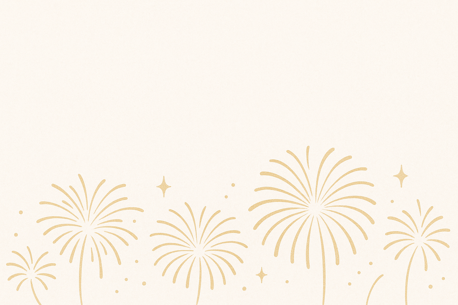 Feux d'artifice dorés