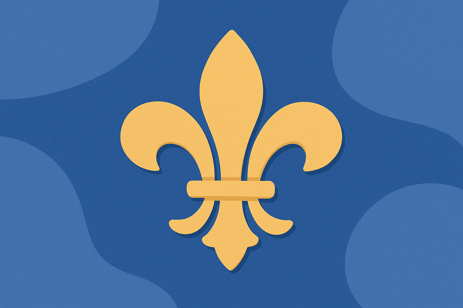 Fleurs de lys dorées