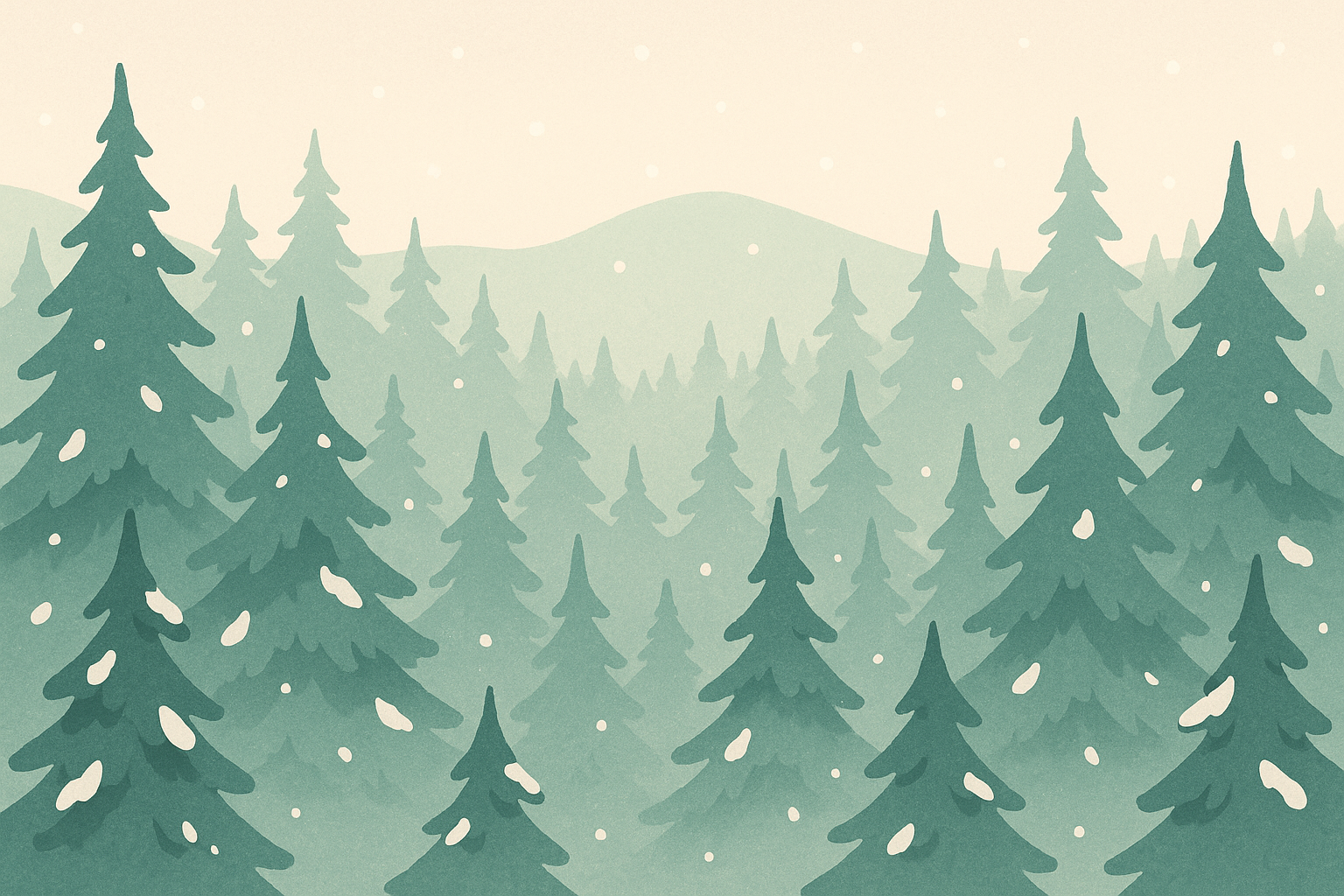 Forêt hivernale douce