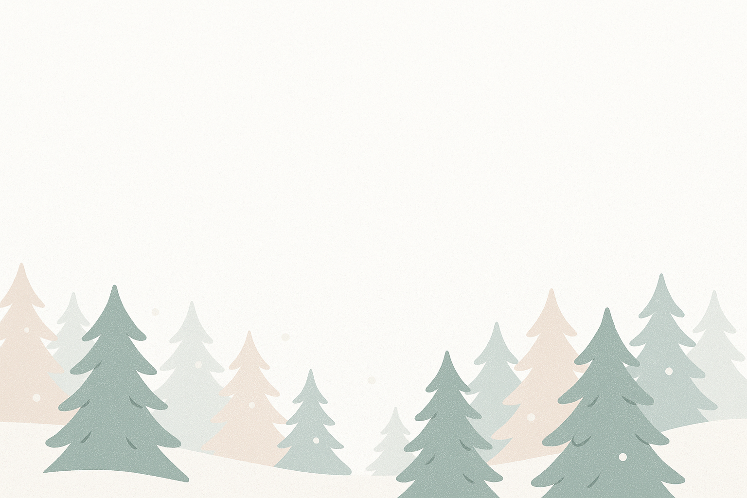 Forêt hivernale douce