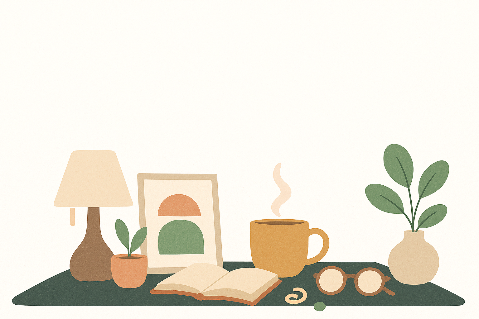 Bureau cosy minimaliste