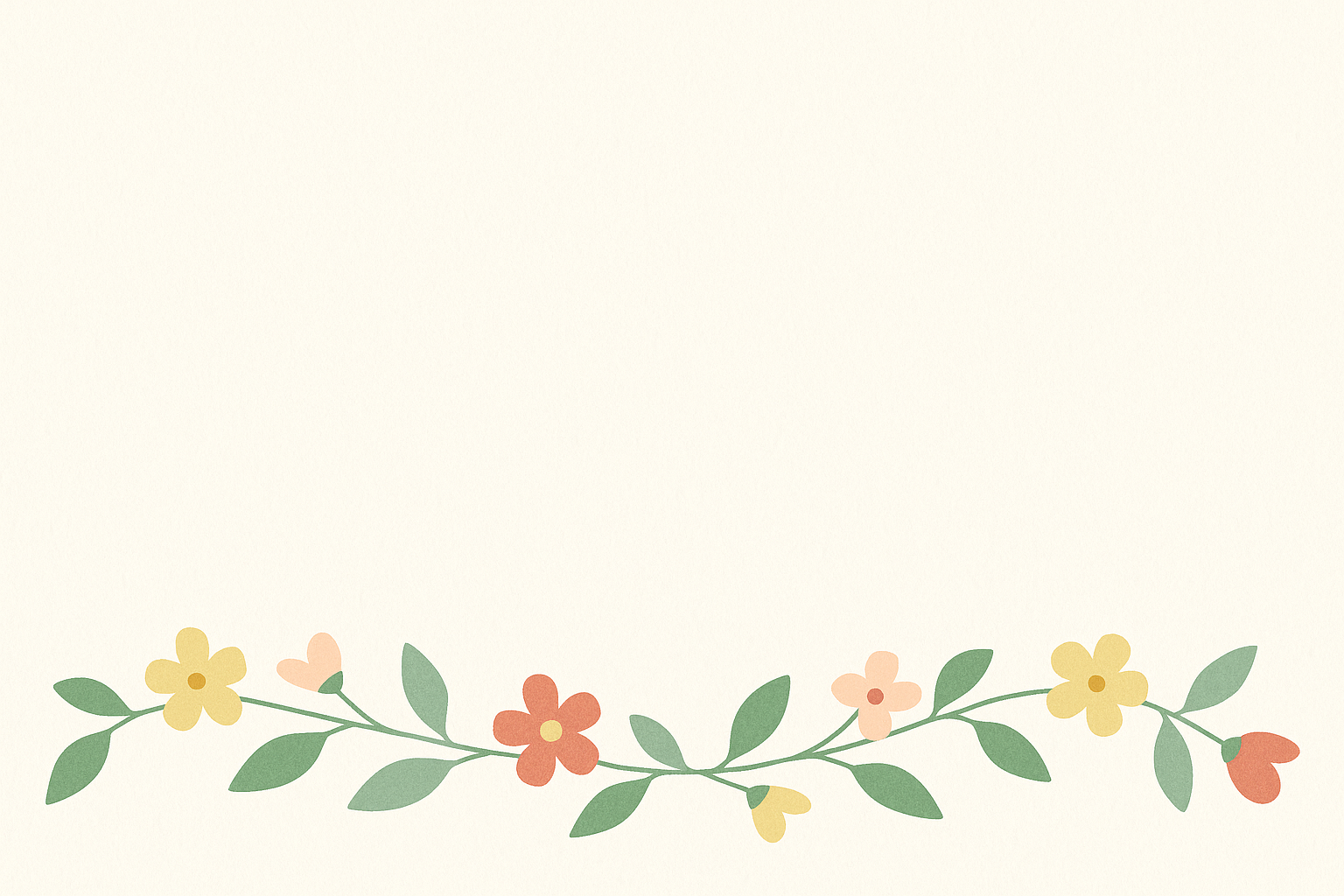 Fleurs linéaires pastel