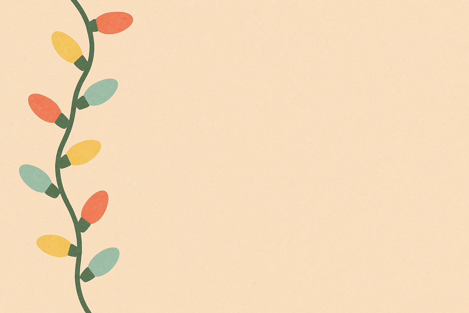 Guirlande festive minimaliste