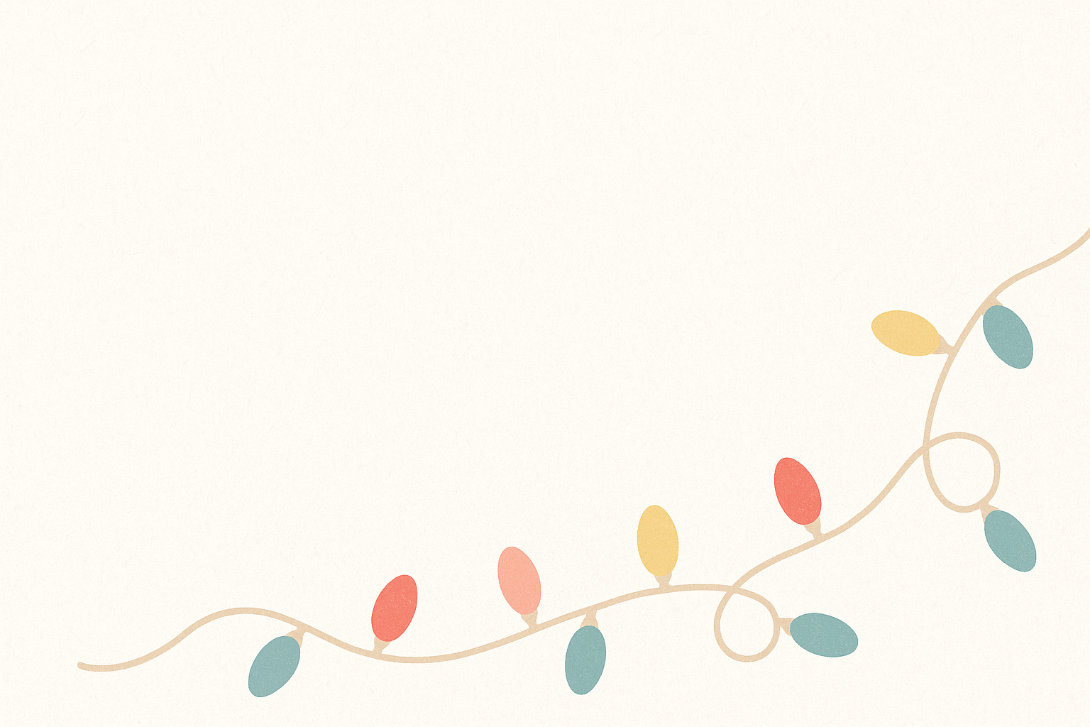 Guirlande festive minimaliste