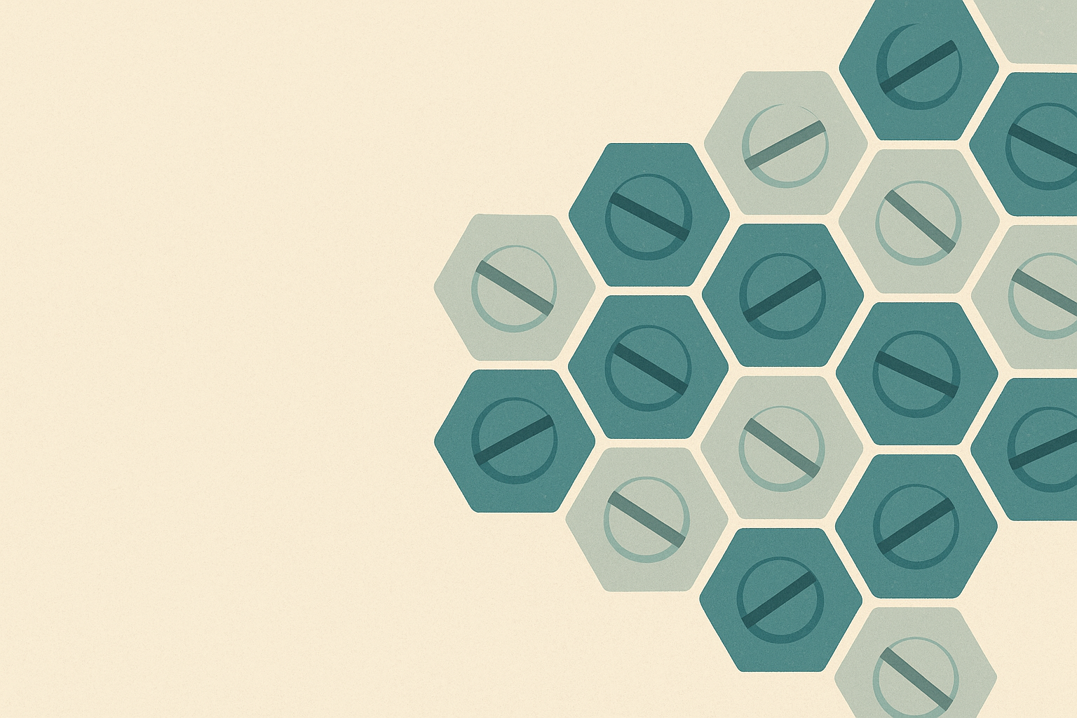 Hexagones industriels