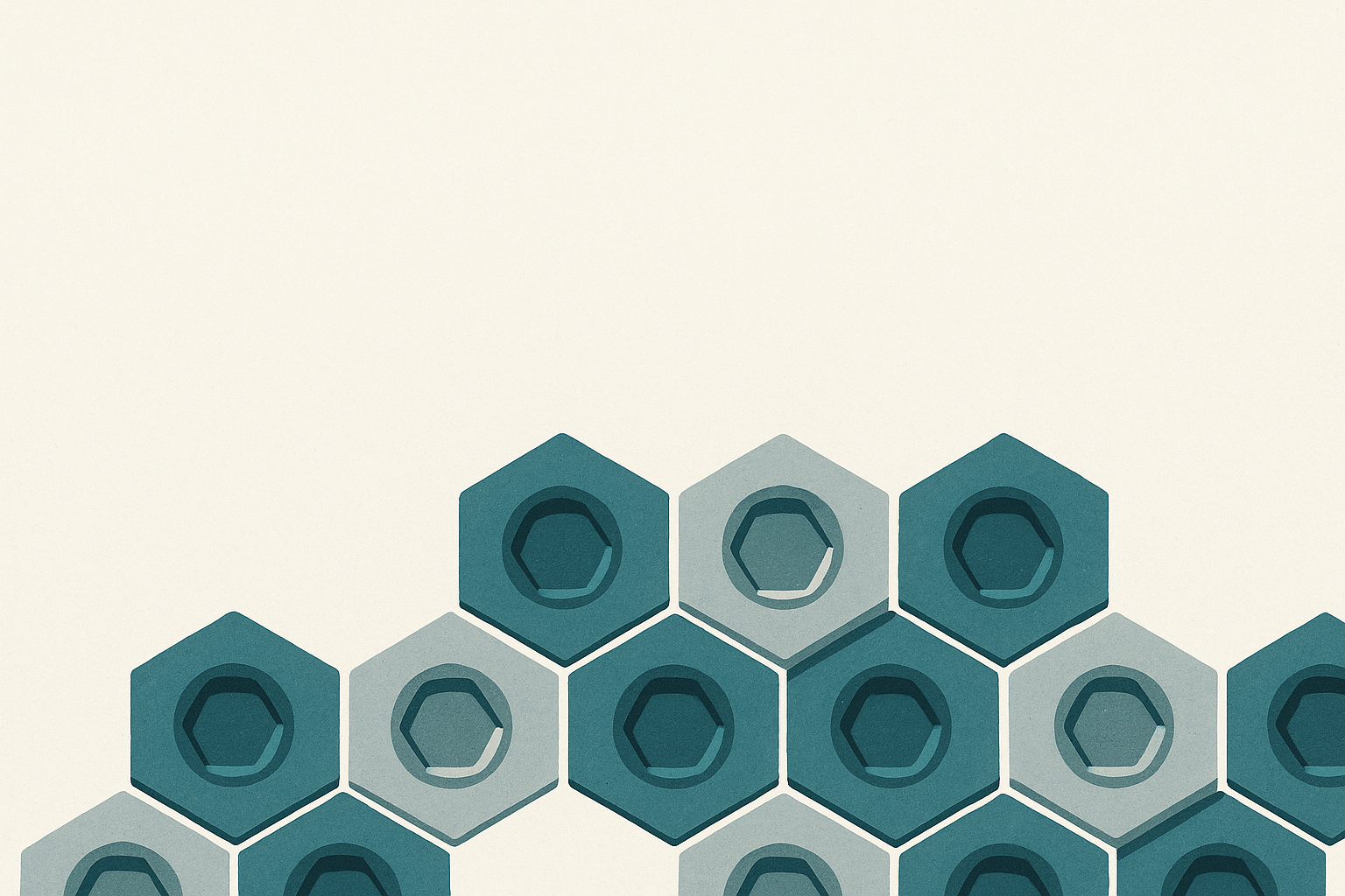 Hexagones industriels