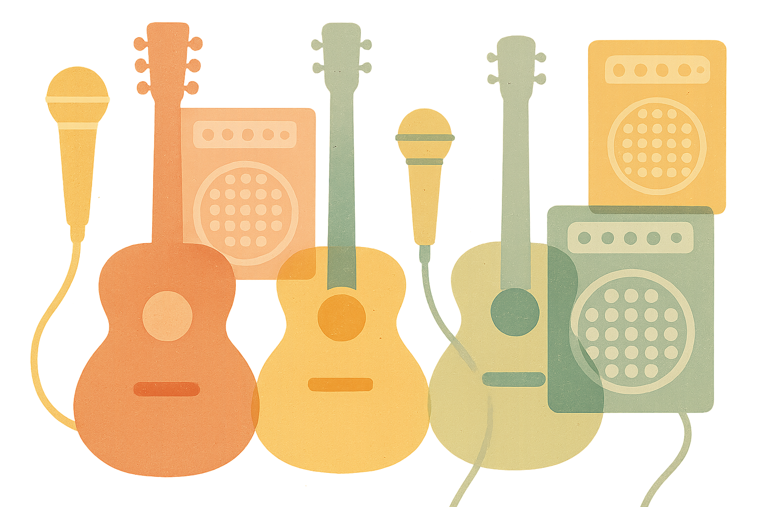 Instruments musicaux abstraits