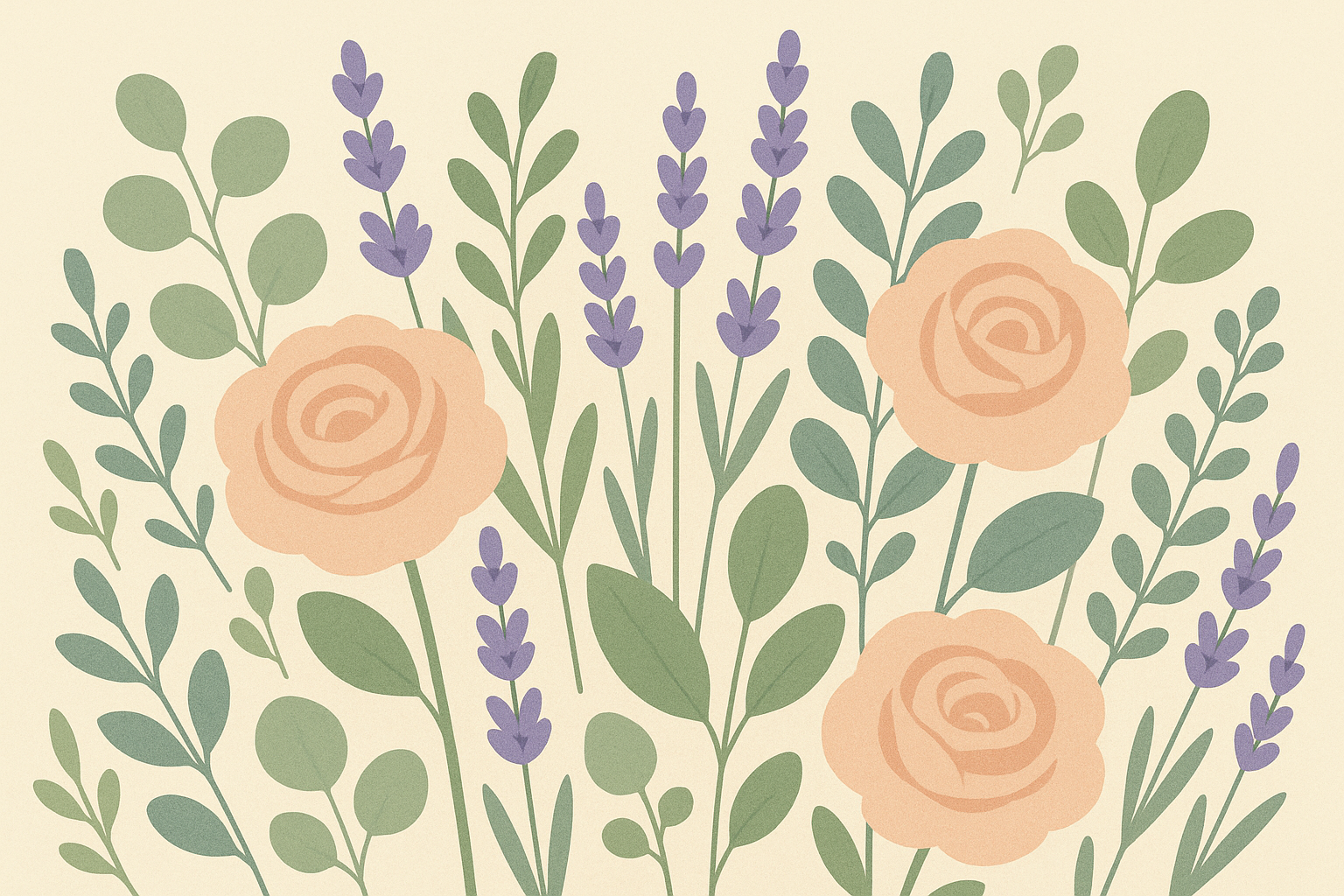 Fleurs douces pastel