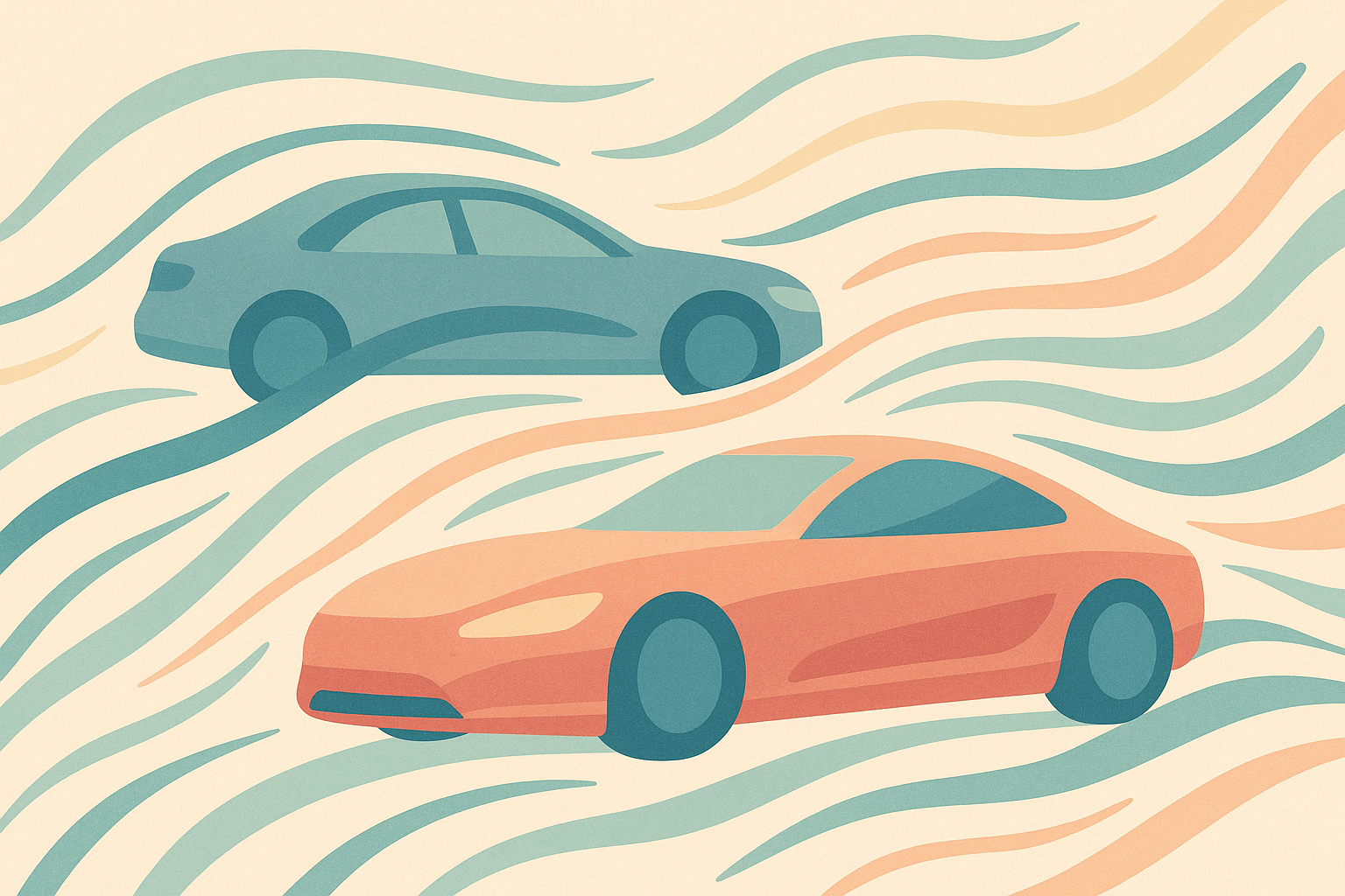 Motifs automobiles stylisés