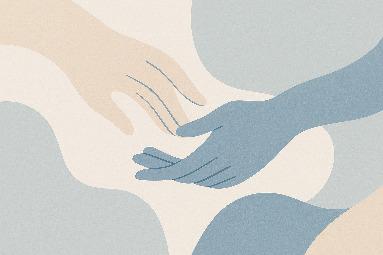 Poignée de main abstraite