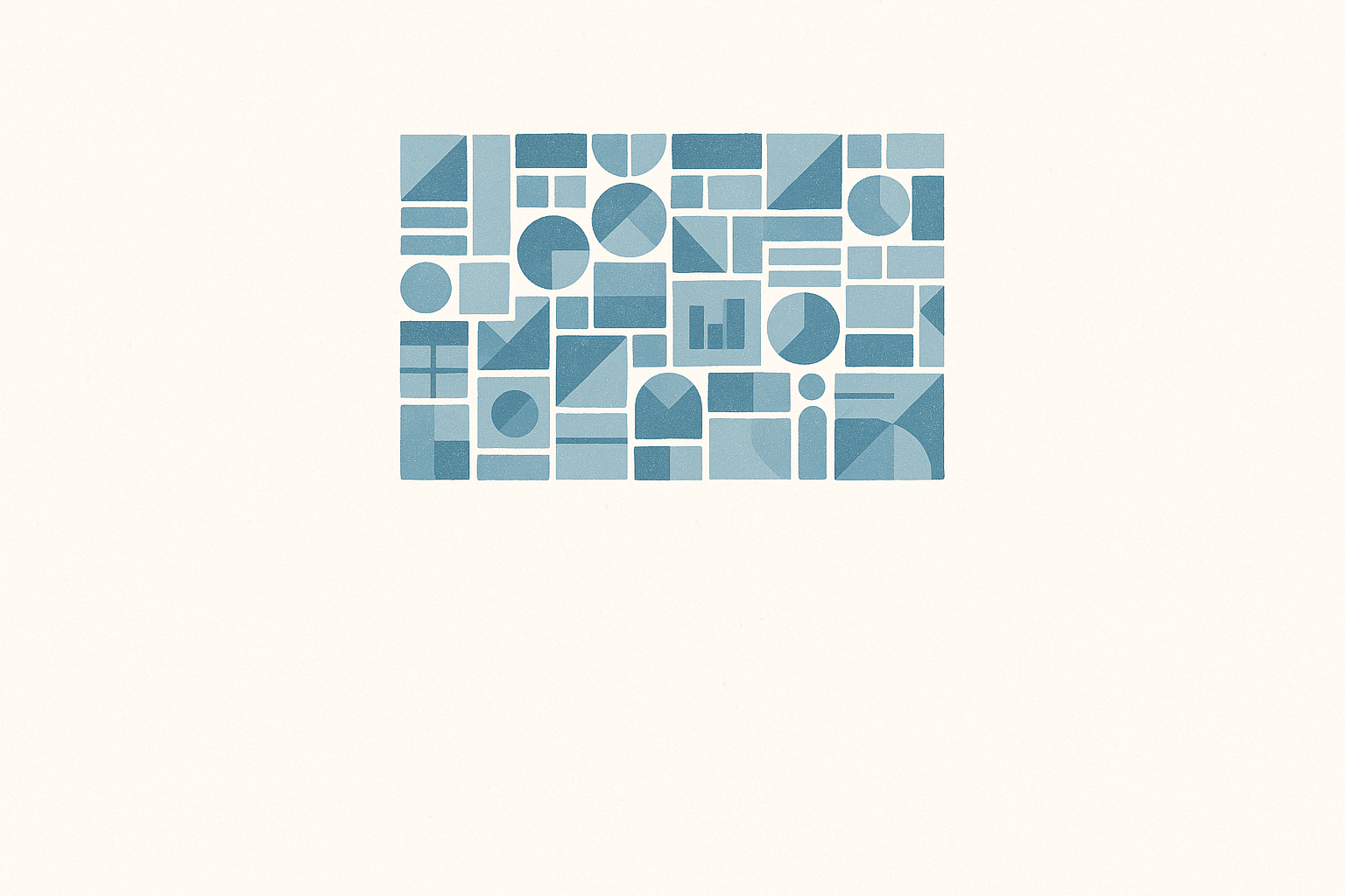 Motifs géométriques bleus