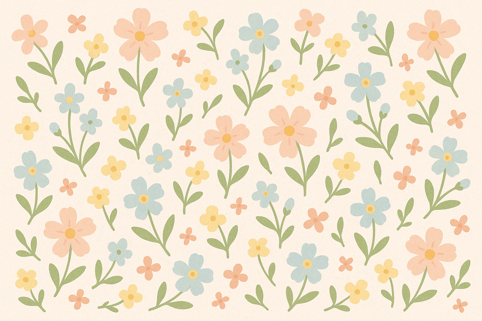 Fleurs douces printanières