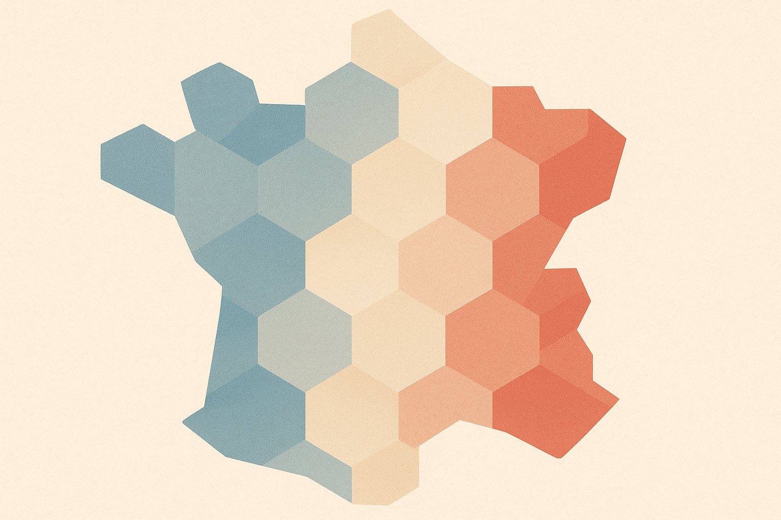 Hexagones dégradés