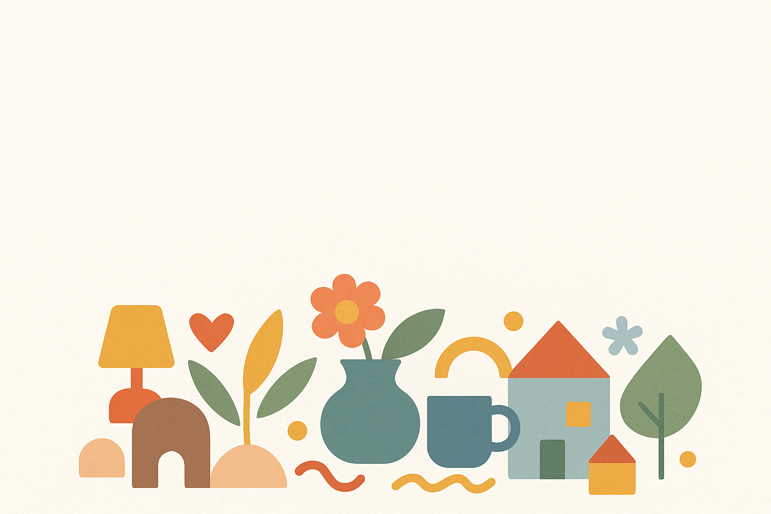 Icônes maison colorées