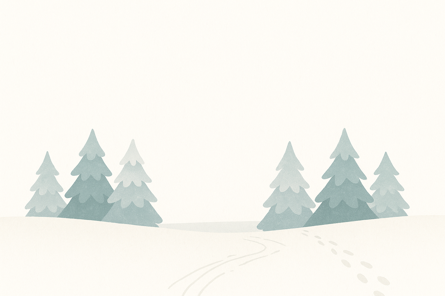 Forêt hivernale minimaliste