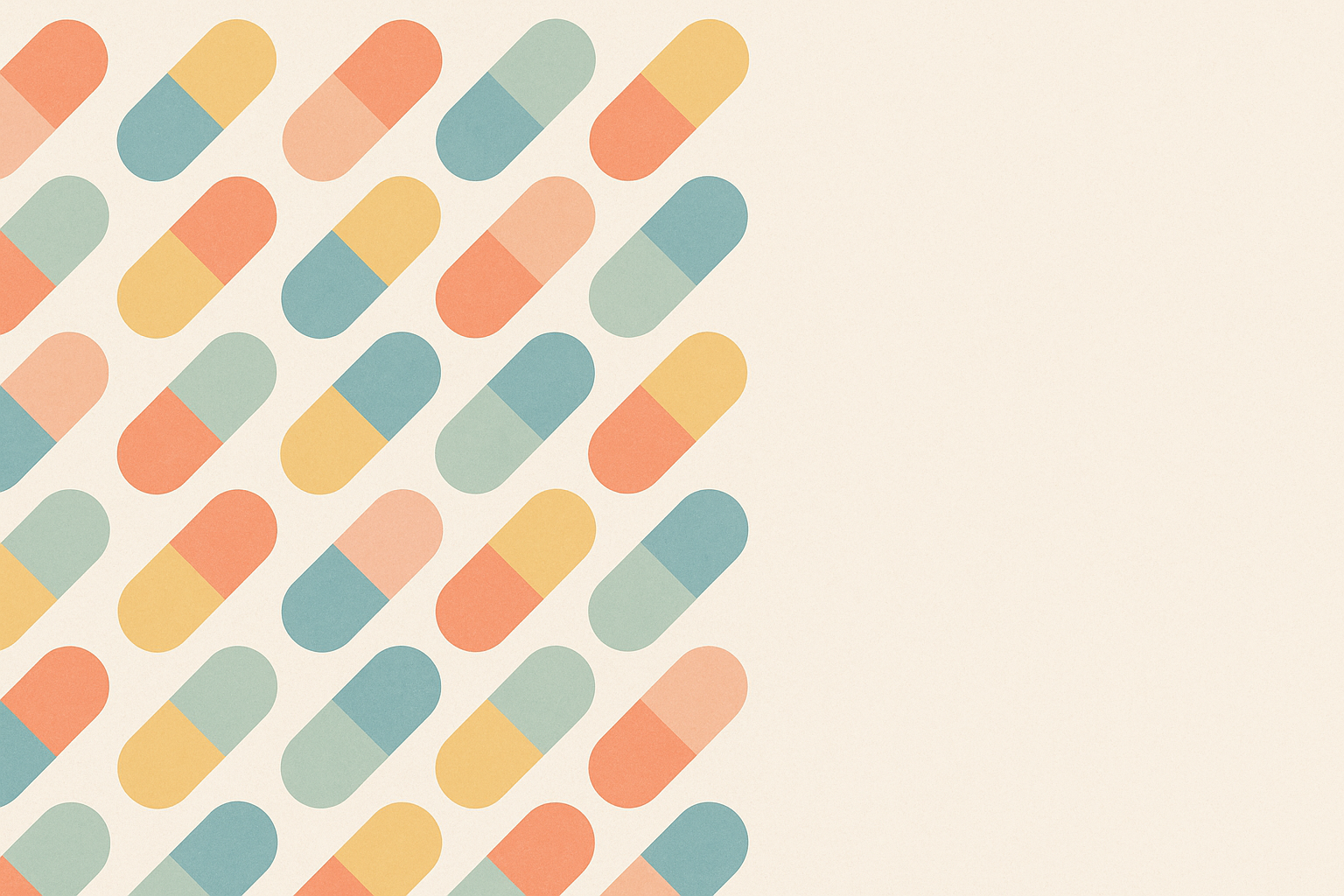 Capsules géométriques pastel