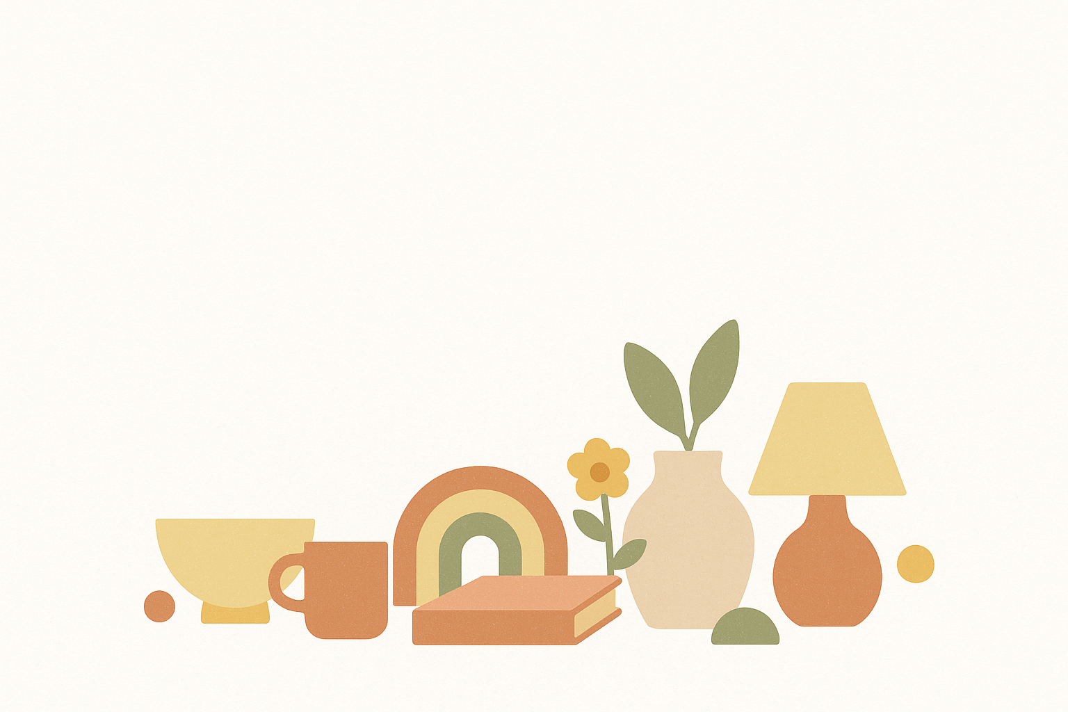 Objets de bureau rétro