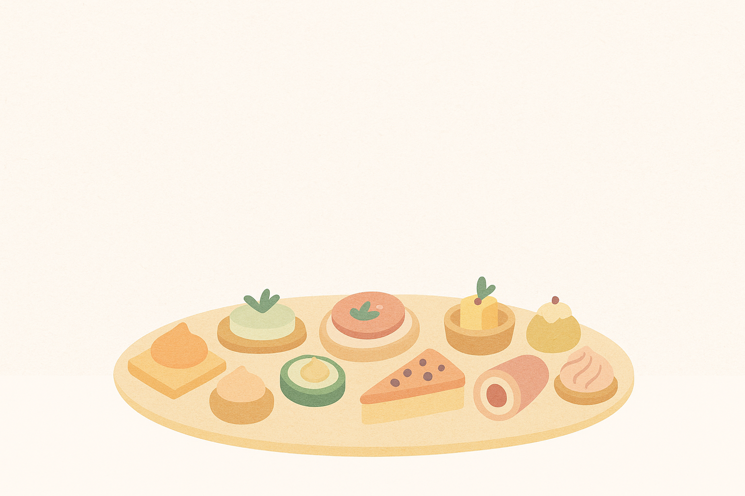 Plateau apéritif illustré