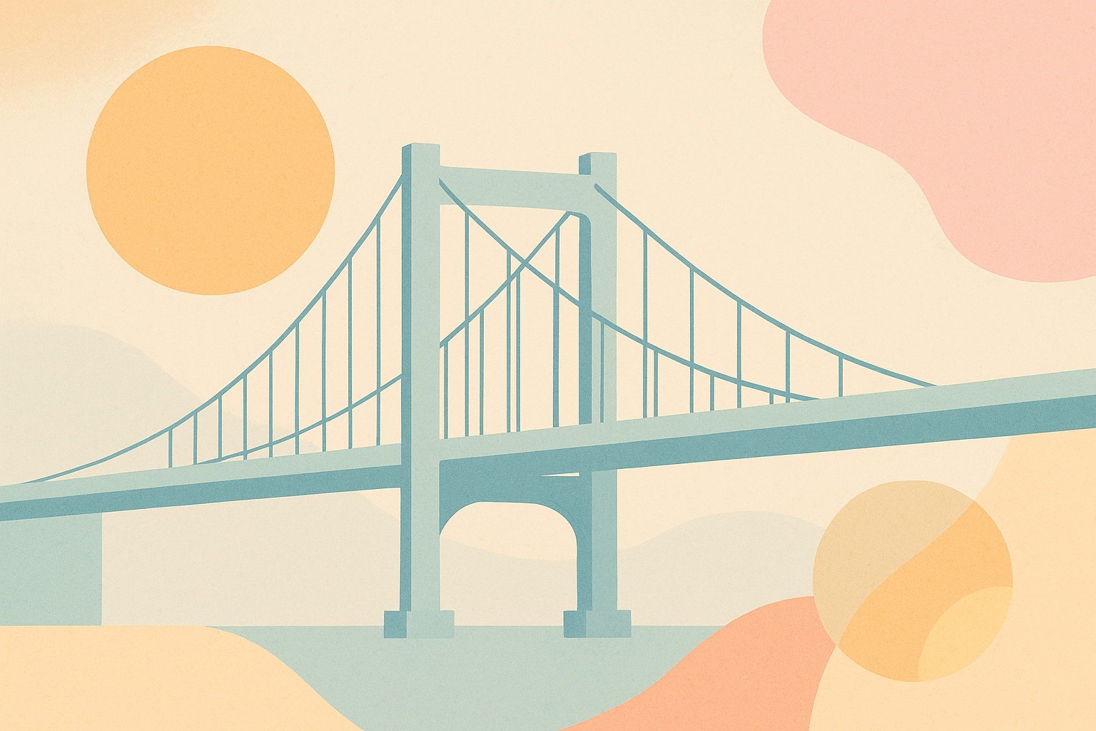 Pont moderne stylisé