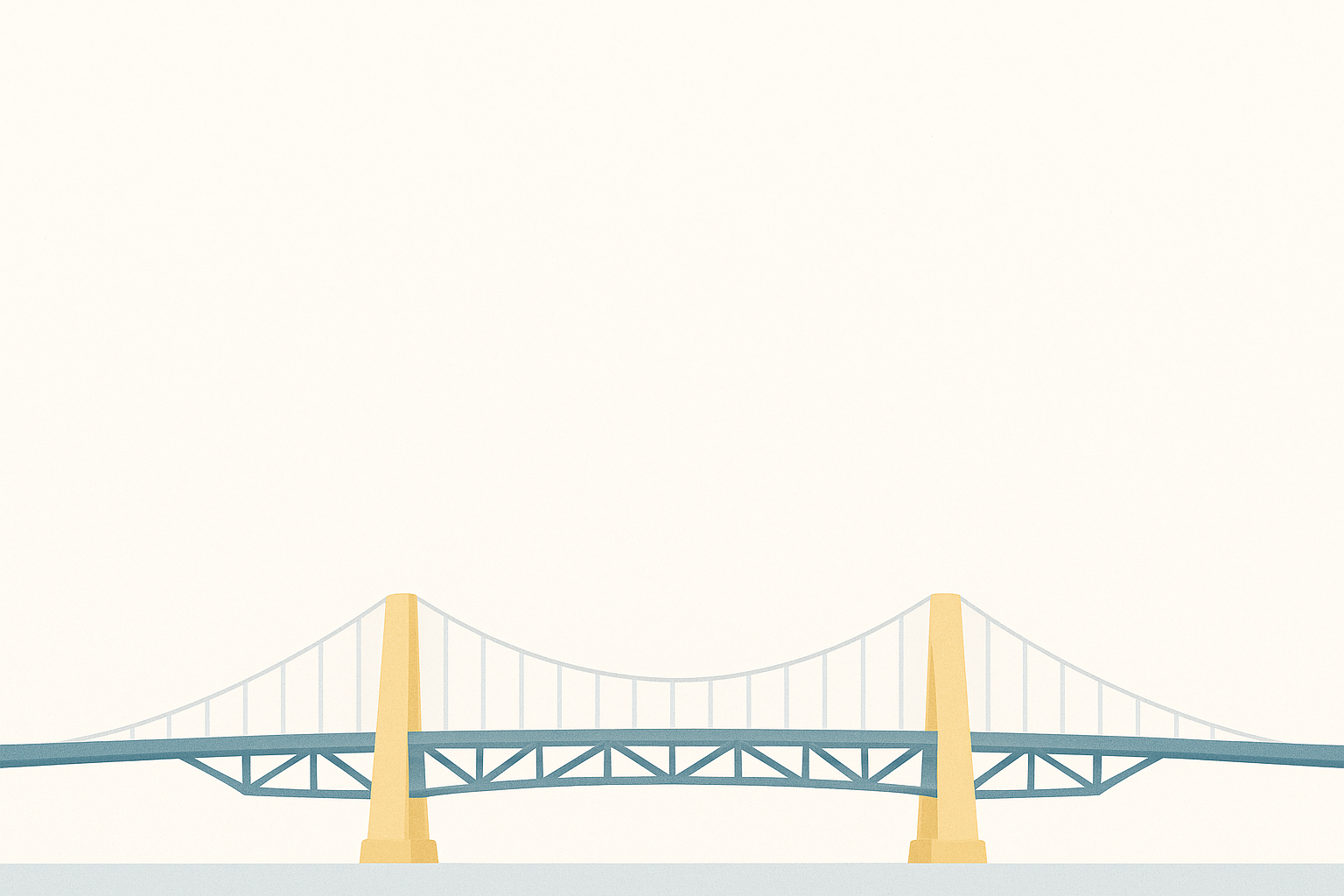 Pont moderne stylisé