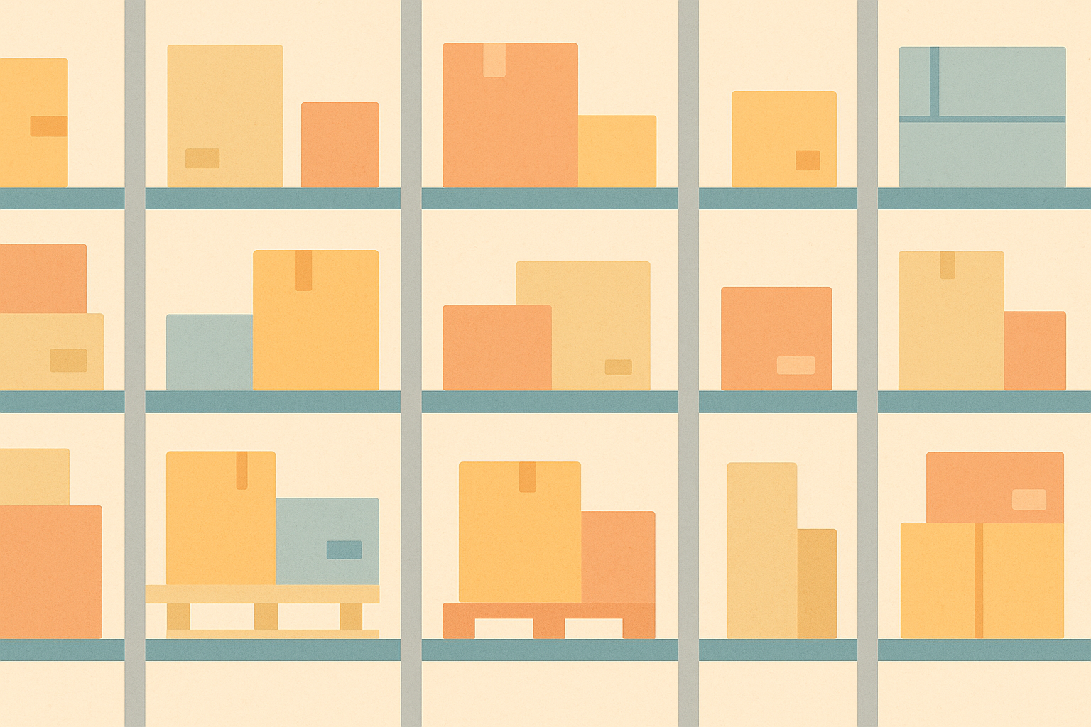 Rayonnage d'entrepôt