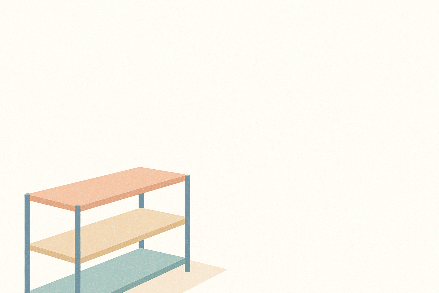 Étagère minimaliste