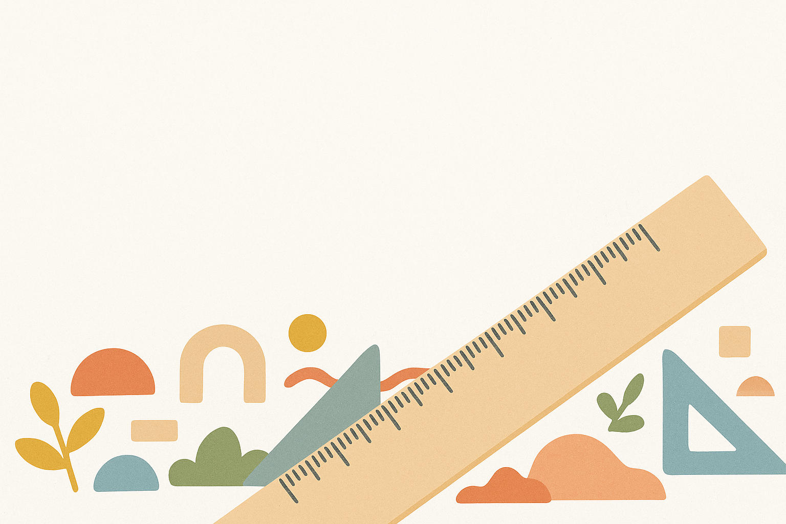 Outils géométriques colorés