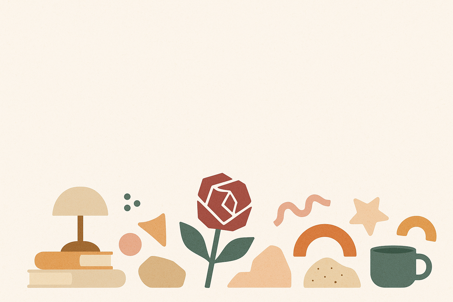 Éléments abstraits floraux