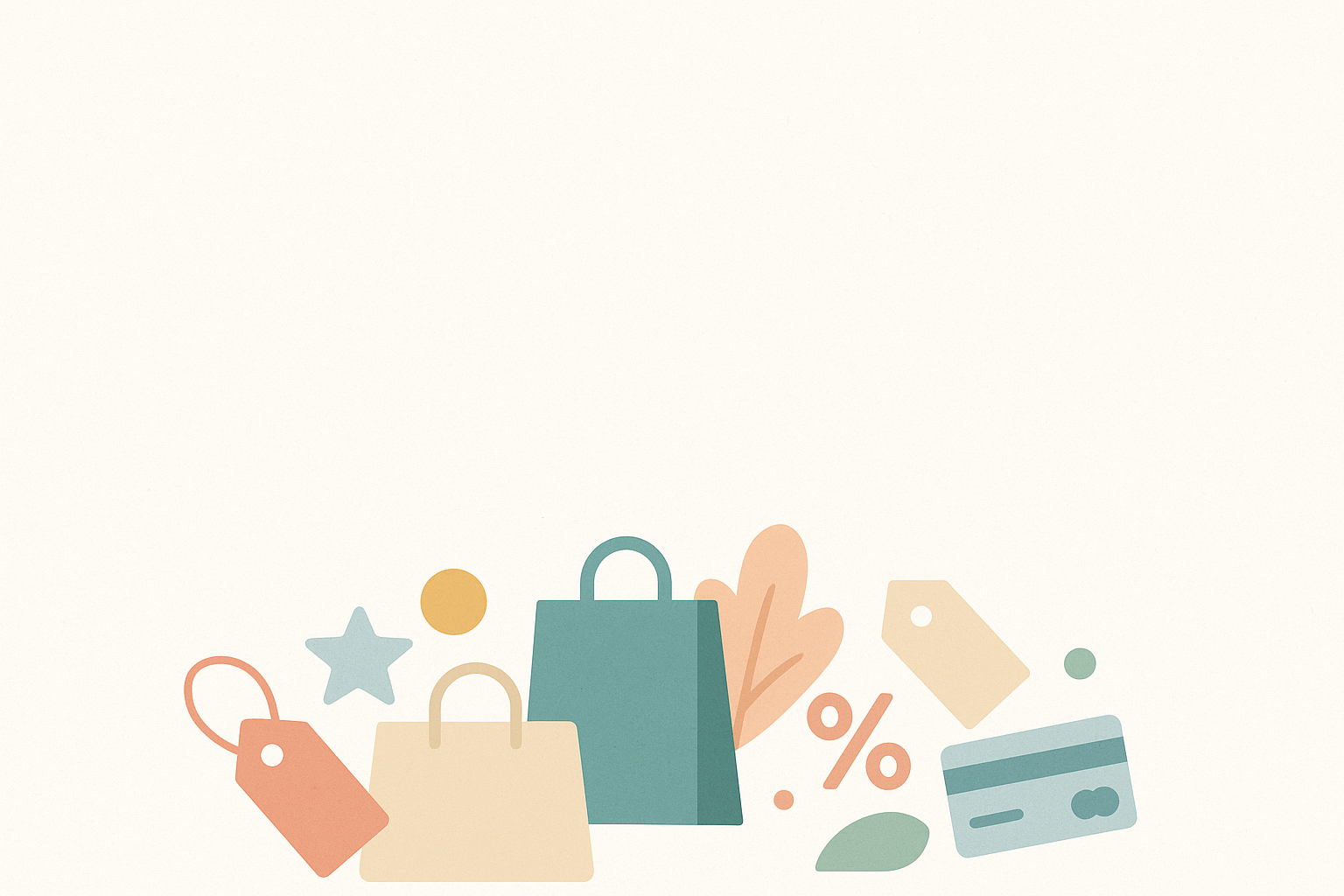 Icônes commerce pastel