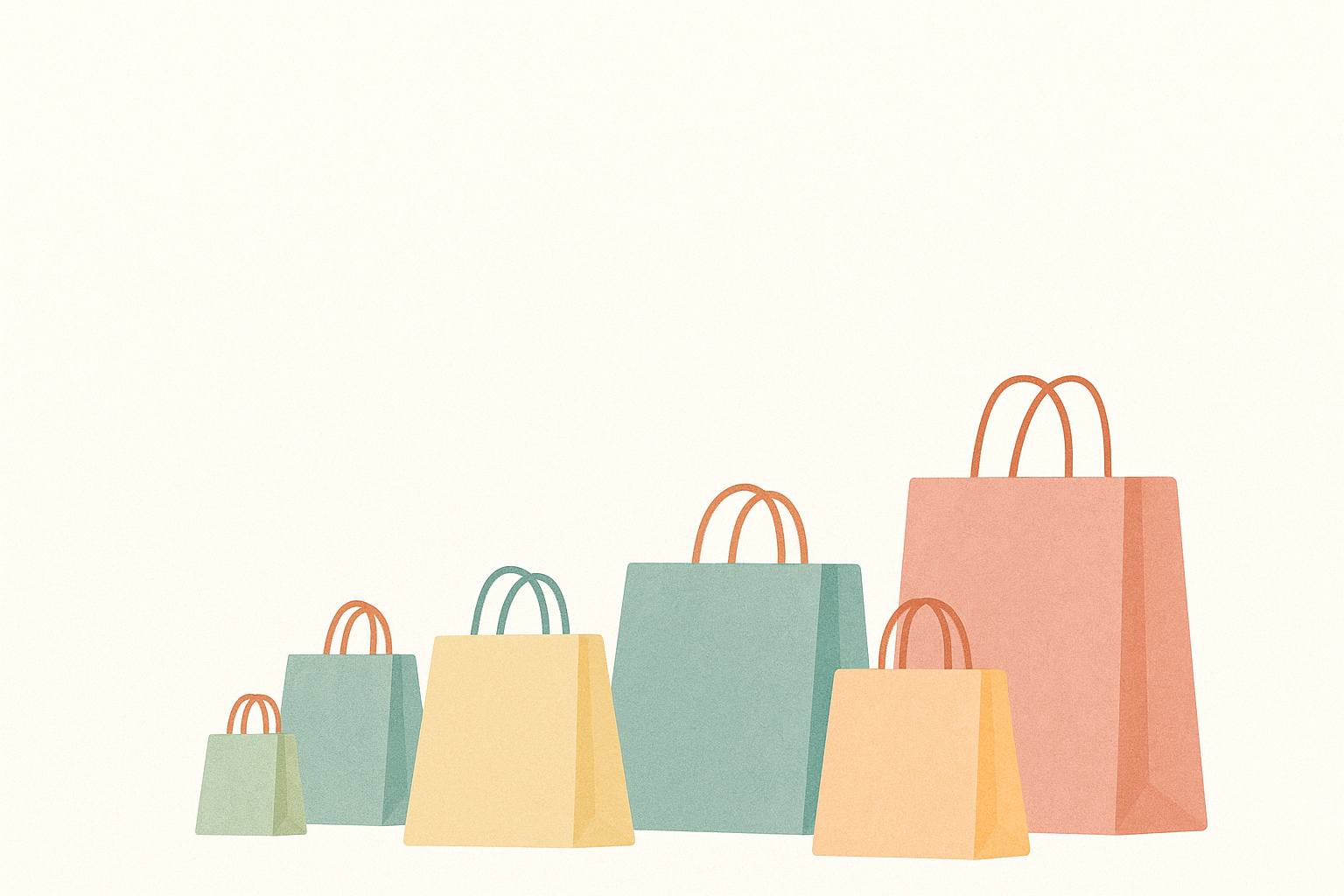 Sacs shopping colorés