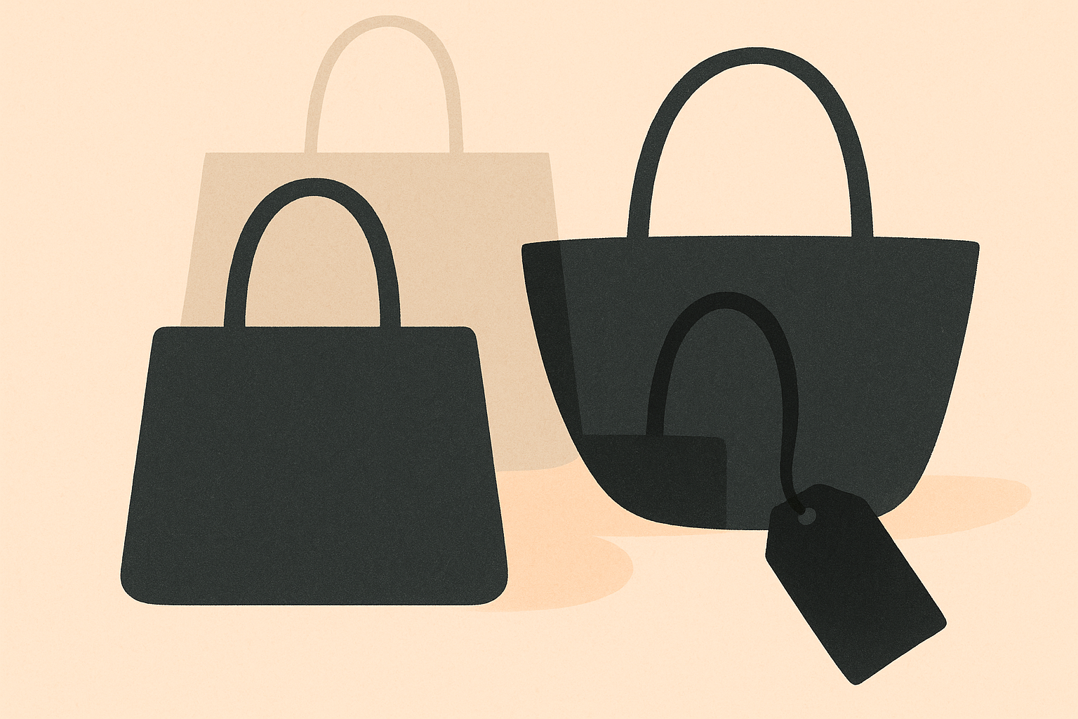 Sacs commerciaux minimalistes