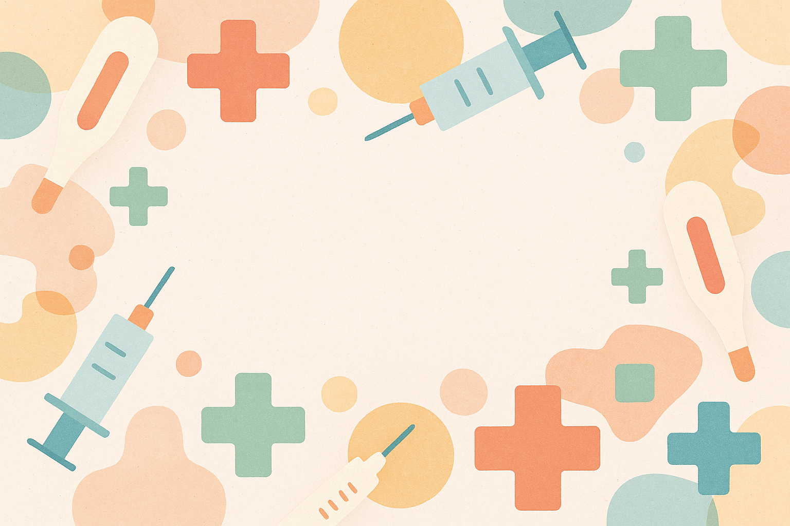 Icônes médicales pastel