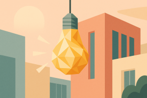 Ampoule géométrique