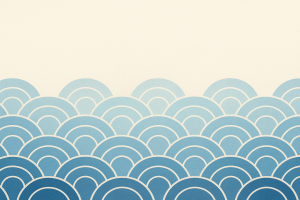 Vagues stylisées bleues